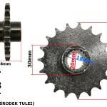 Lánckerék első ATV150 428 19 fogas
