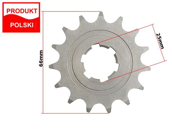 Lánckerék első JAWA 428 15 fogas