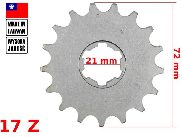 Lánckerék első JAWA350 428 17 fogas TWN
