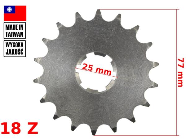 Lánckerék első JAWA350 428 18 fogas TWN
