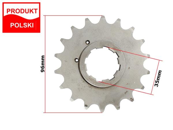Lánckerék első JUNAK - 530 18 fogas