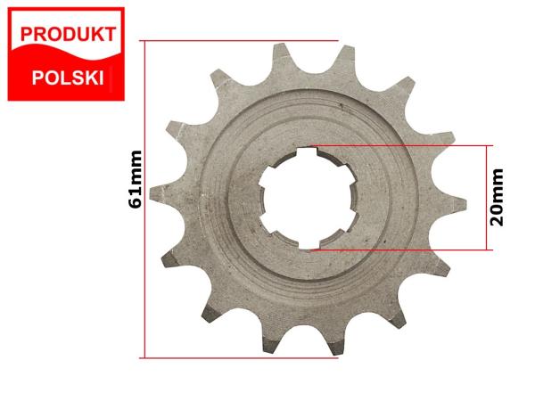 Lánckerék első MINSK - 415 14 fogas