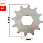 Lánckerék első Simson S51 - 420 12 fogas