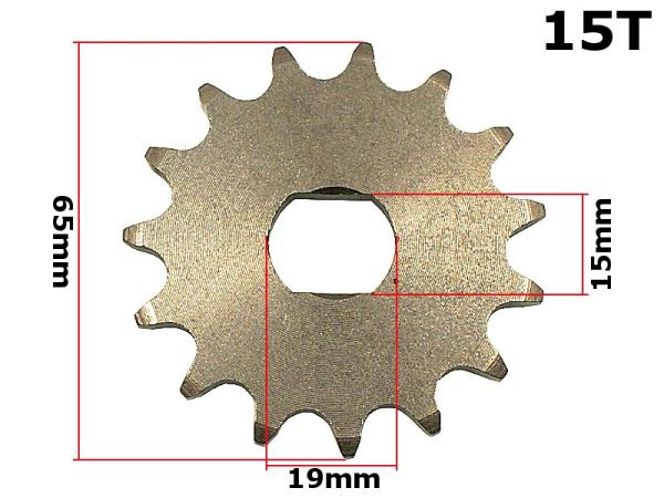 Lánckerék első Simson S51 - 420 15 fogas
