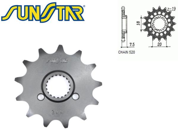 Lánckerék első SUNSTAR SUNF344 (520 - 13 fogas)