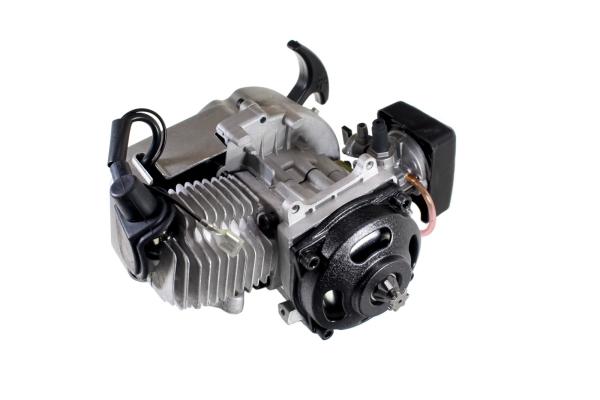 Pocket Bike / Cross / ATV / QUAD Motorblokk 2T, 50ccm (Fém berántóval és műanyag légszűrővel)