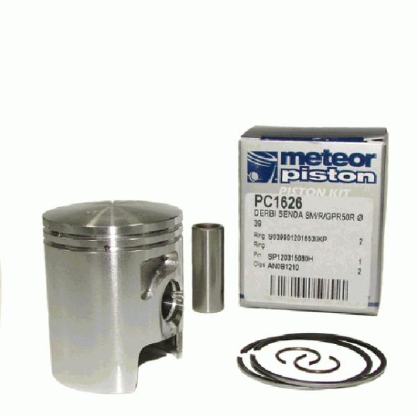 Dugattyú szett Derbi Senda 2T, 50ccm, 39, 89mm, 12mm-es csapszeg (Meteor)