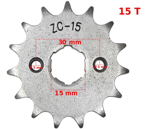 Lánckerék első 428 15T 17mm - MR
