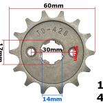 Lánckerék első 428 14T 17mm-es tengelyre - MR
