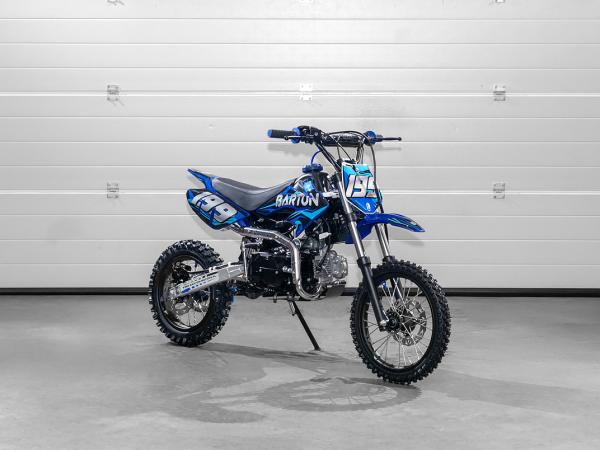 BARTON DB125-3 Dirt Bike Cross Motor 14-12" kerékkel (Új) - Kék-fekete