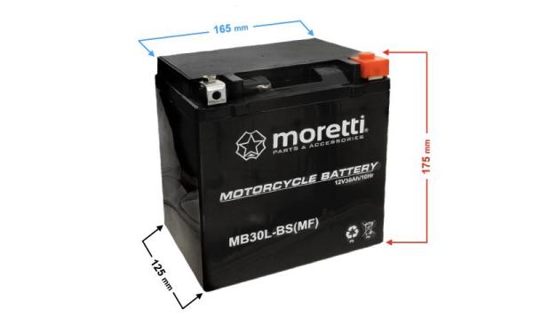 Akkumulátor 12V 30AH Zselés, AGM (MB30L-BS)