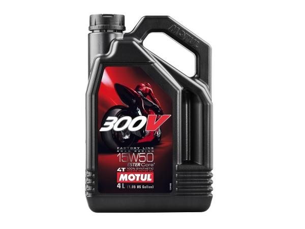 Motul 300V Factory Line Road Racing 15W50 4T motorkerékpár olaj (4L)