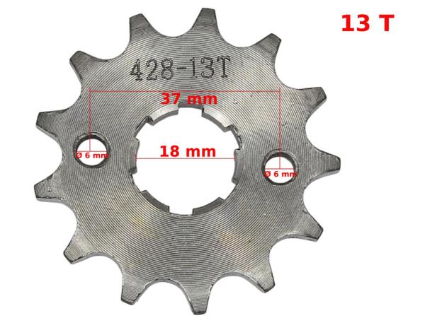 Első Lánckerék CG150-200 428 13T 20mm-es tengelyre