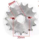Első lánckerék 428 16T, 20 mm-es tengelyre (ATV CG 200)