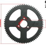 Lánckerék hátsó 68 fogas, vékony láchoz (25H) Pocket Bike - 26mm