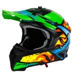 Horn H303 Enduro Cross Bukósisak (Zöld-Sárga-Kék)