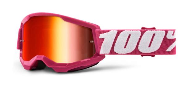 100% - Strata 2 USA Gyerek Szemüveg - Pink - Piros tükrös plexivel