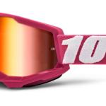 100% - Strata 2 USA Fletcher Szemüveg - Piros tükrös plexivel
