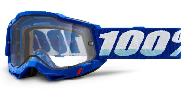100% - Accuri 2 USA Kék Enduro Szemüveg - Átlátszó plexivel