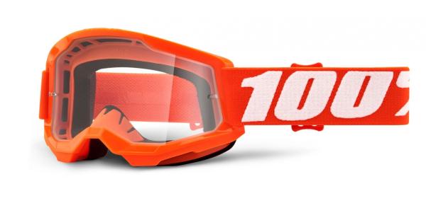100% - Strata 2 USA Szemüveg - Narancssárga - Átlátszó plexivel