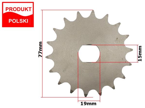 Lánckerék első Simson S51 - 420 18 fogas