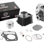 Hengerszett + Hengerfej Moped 4T 80ccm, 47mm 139FMB motorblokkhoz (Moretti)