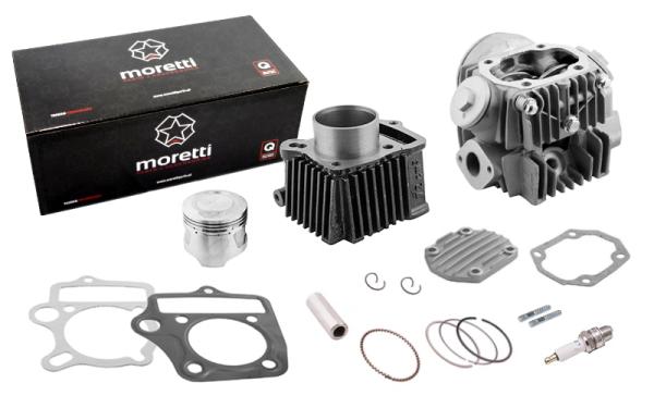 Hengerszett + Hengerfej Moped 4T 80ccm, 47mm 139FMB motorblokkhoz (Moretti)