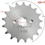 Lánckerék első 428 17T 17, 4mm-es tengelyre