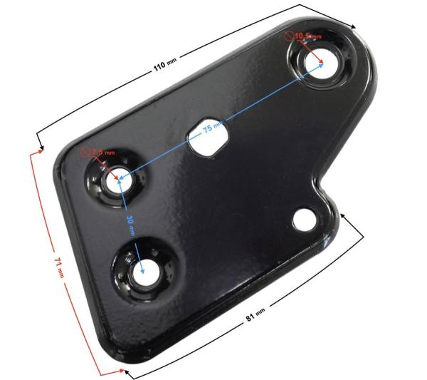 Bal fényszóró konzol Barton Volcano 50ccm (Tip1)