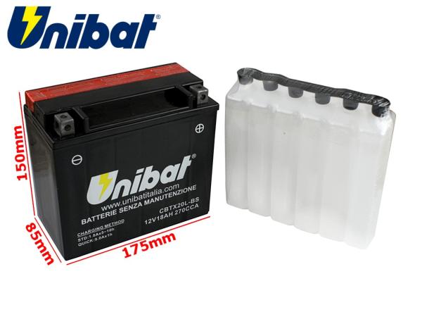 Akkumulátor 12V 18AH Unibat (CBTX20L-BS)