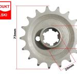 Első lánckerék 428 17T, 20mm-es tengelyre ETZ 250