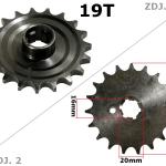 Első lánckerék 428 19T, 20mm-es tengelyre ETZ 250