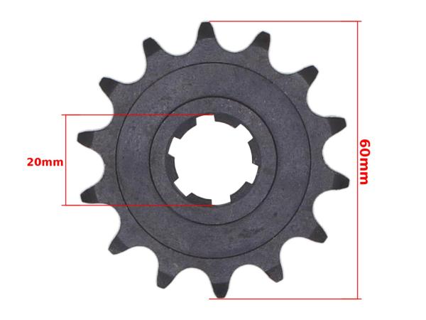 Első lánckerék 415 14T, 20mm-es tengelyre Minsk