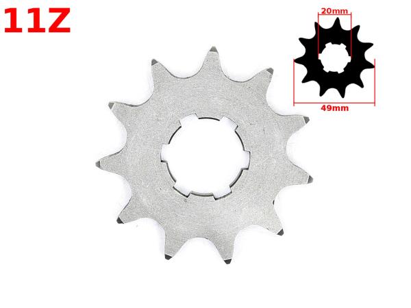 Első lánckerék 428 11T, 20mm-es tengelyre WSK 125 (Made in Poland)