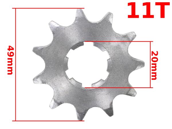 Első lánckerék 428 11T, 20mm-es tengelyre WSK 125