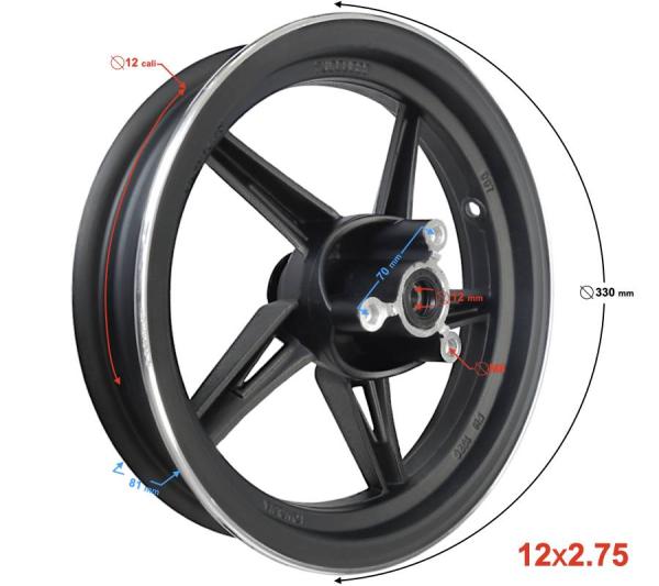 Első felni 12" Barton Active - Moretti