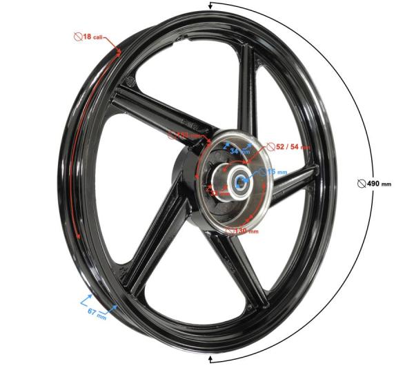 Hátsó felni 1.85-18" Barton Sprint 2 - Moretti