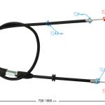 Gázbowden 76cm Barton Pentora - Moretti