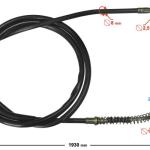 Fékbowden 193cm Barton Scalpel - Moretti