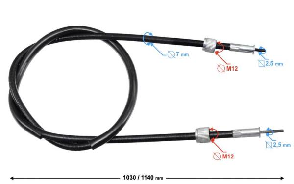 Kilóméter spirál 100cm Barton Challenger - Moretti