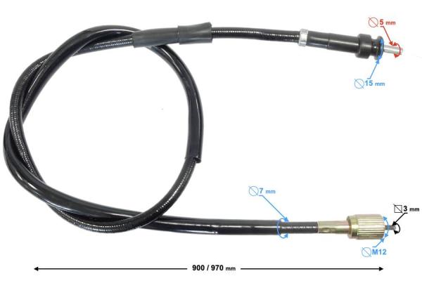 Kilóméter spirál 97cm Barton Huragan - Moretti