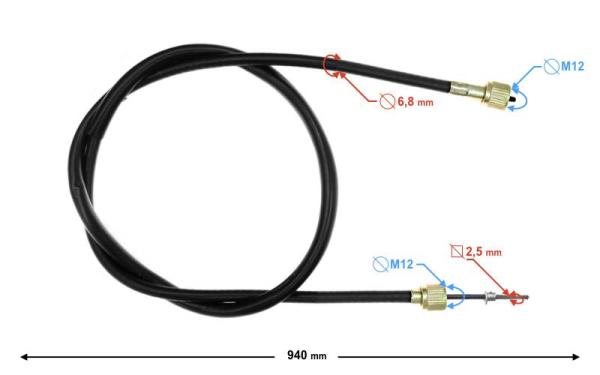Kilóméter spirál 94cm Barton 21 (Tip2) - Moretti