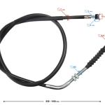 Kuplung bowden 116cm Barton Classic 125 E5 - Moretti