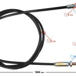 Csomagtartó zár bowden 180cm Barton Scalpel - Moretti