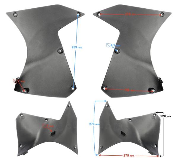 Benzintank burkolat belső (jobb) Barton Hyper 125 - Moretti