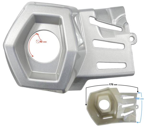 Kipufogó burkolat jobb Barton Hyper 125 - Moretti