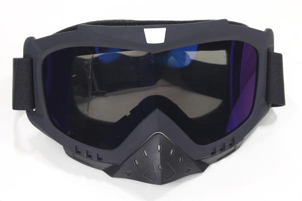WB H-08 Cross Szemüveg Sötét Plexivel (Fekete)