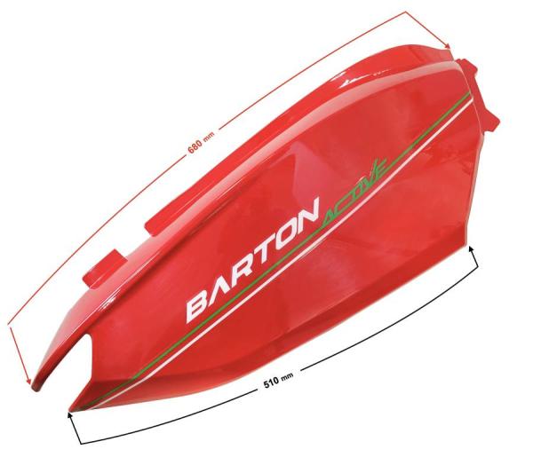 Jobb hátsó burkolat (piros) Barton Active E5 - Moretti