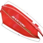 Bal hátsó burkolat (piros) Barton Active E5 - Moretti