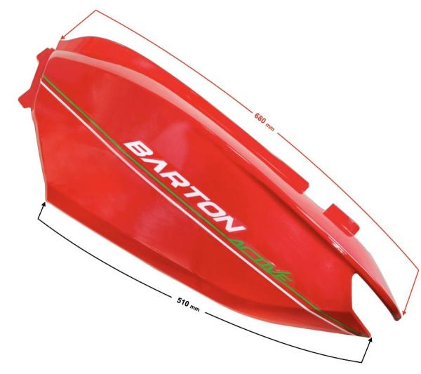 Bal hátsó burkolat (piros) Barton Active E5 - Moretti